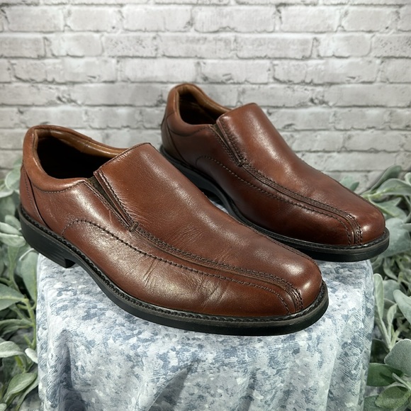 Johnston & Murphy Stanton Runoff XC4 Dark Cherry Leather Slip-On Mens 9M🌟VGUC🌟 - Picture 16 of 16